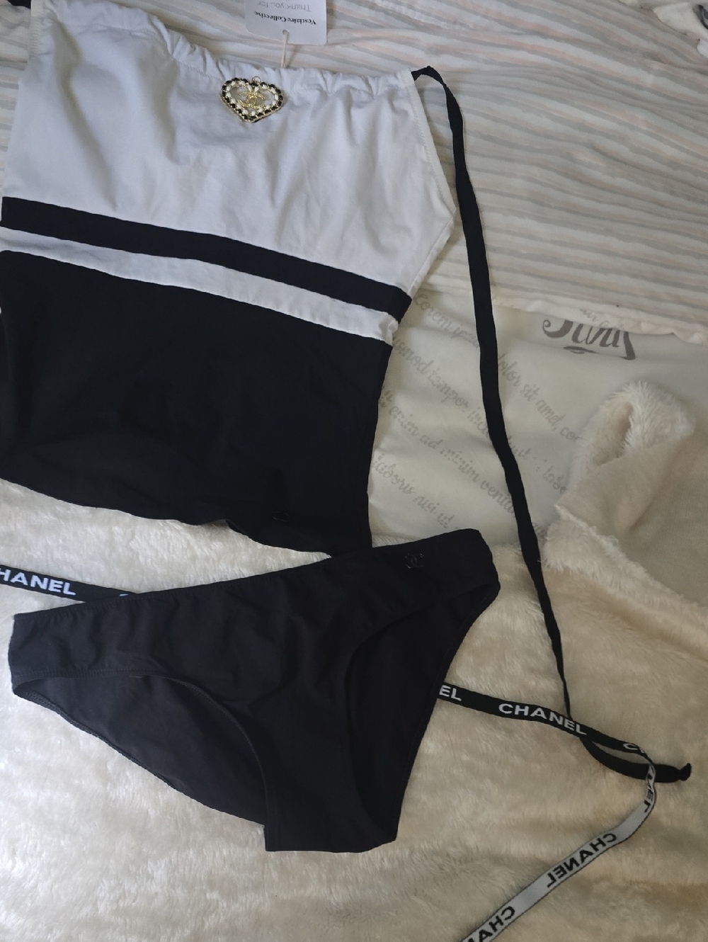 Beautiful Chanel 2 Piece Bathing Suit